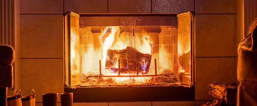 Mendota Hearth Landscape Fireplace Installation in Clive, Iowa