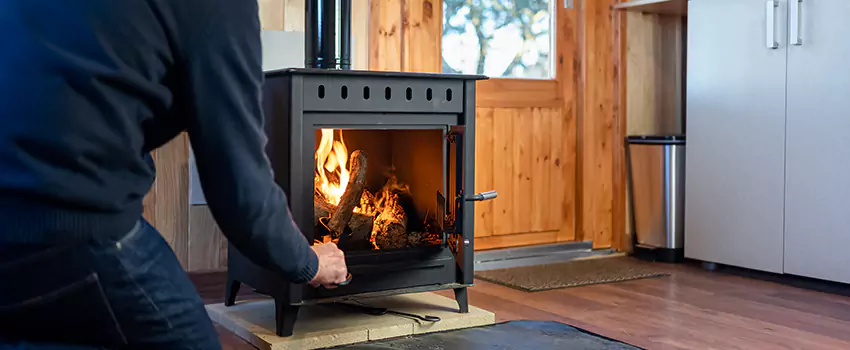 Open Hearth Wood Fireplace Installation in Clive, IA