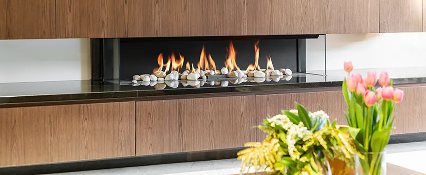 Double-height Fireplace Design Refurbishment in Clive, Iowa